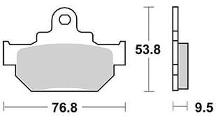 Trw remblokken mcb 551 brake pad mcb 551 organic standard