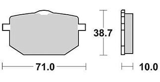 Trw remblokken mcb 568 brake pad mcb 568 sv sintered metal