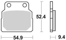 Trw remblokken mcb 570 brake pad mcb 570 organic standard