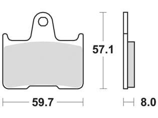 Trw remblokken mcb 691 brake pad mcb 691 sh sintered metal