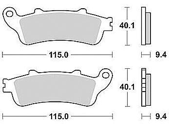 Trw remblokken mcb 693 brake pad mcb 693 sh sintered metal