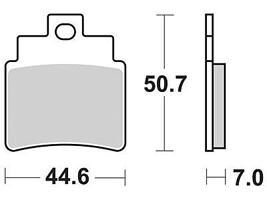 Trw remblokken mcb 732 brake pad mcb 732 srm sintered metal