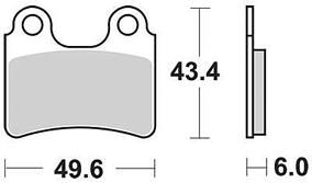 Trw remblokken mcb 766 brake pad mcb 766 organic standard