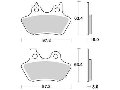 Trw remblokken mcb 777 brake pad mcb 777 pc organic perf. comfort