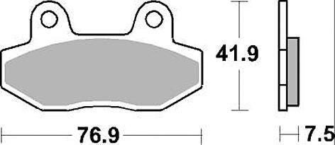 Trw -lucas remblok mcb822 brake pad mcb 822 sv sintered metal