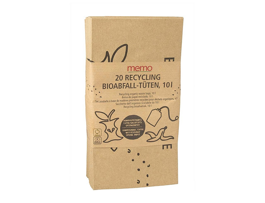 Memo gft zakken recyclingpapier 10l