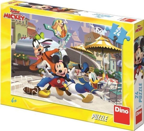 Dinotoys dino puzzel - disney mickey en zijn vriendjes - 24 stukjes