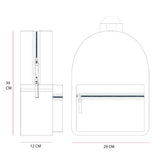 Milky kiss next level vibes schooltas meisjes 13,5 liter lila