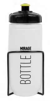 Mirage bidon 600ml ster-wit met alu houder