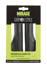Mirage Fiets Handvatten - Ergonomisch, Zwart, 132mm