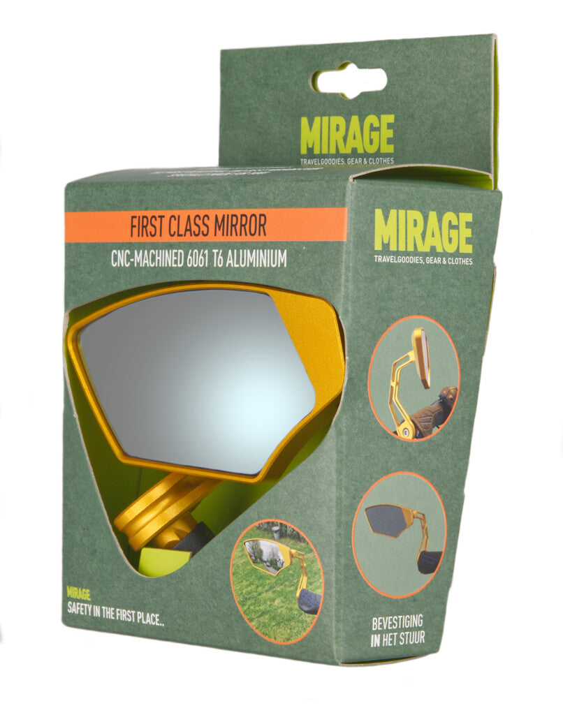 Mirage spiegel barend first class,dimmend glas, goud, links