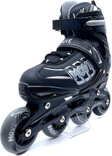 Move Inline skates Fast semi-softboot verstelbaar zwart maat 38-41