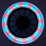 Muuwmi Neon 2-wiel Kinderstep LED Opvouwbaar Voetrem Zwart Groen