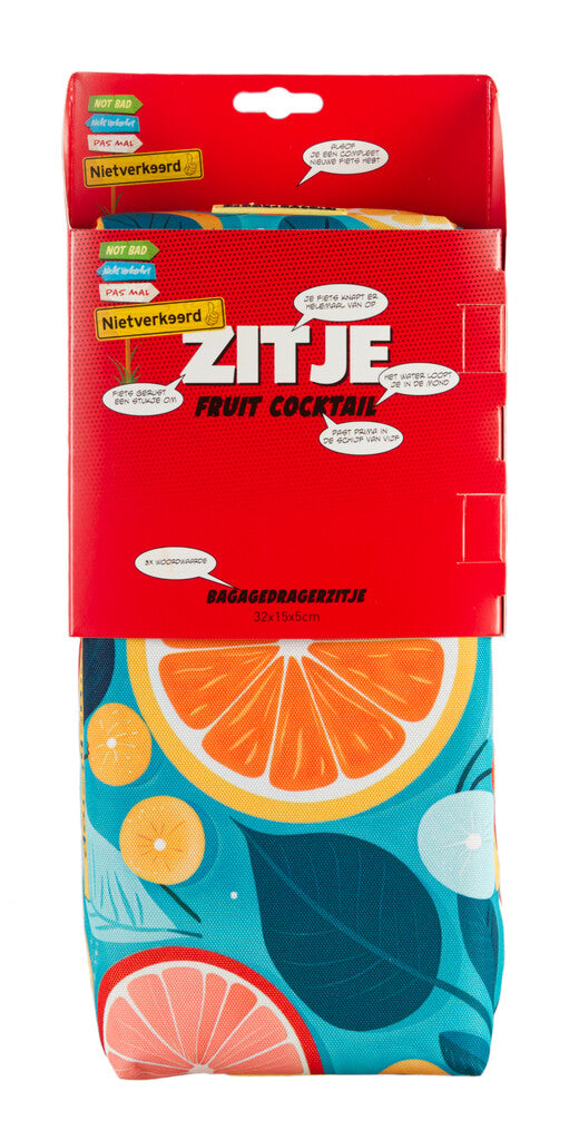 Newlooxs nietverkeerd zitkussen voor bagagedrager fruit coctail