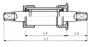 Neco Trapas Met Stalen Cups JIS 122,5 31 mm