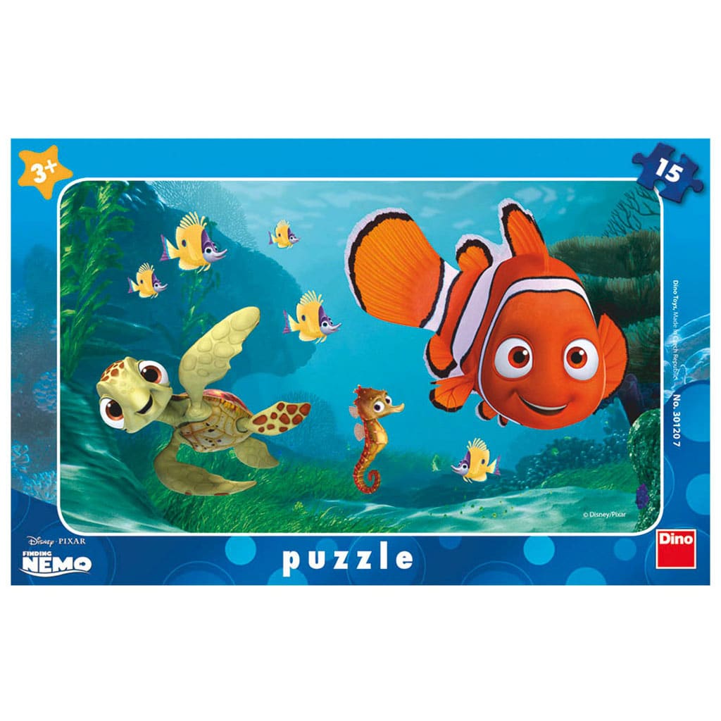 Dinotoys dino puzzel - disney pixar nemo frame puzzel - 15 stukjes
