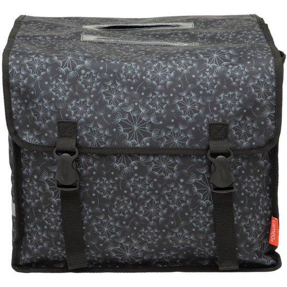 New Looxs Cameo fietstas dubbel Tara zwart