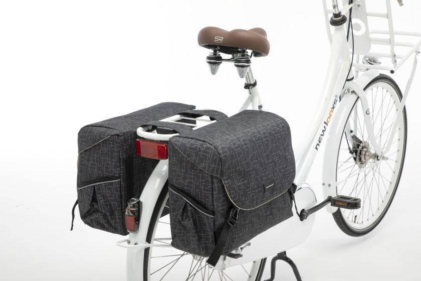 Mondi Joy Dubbele Fietstas - Waterafstotend Polyester - Zwart - 38L