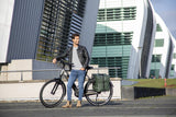 Fietstas Odense - Stoere, ruime dubbele achtertas voor elektrische fietsen - Groen