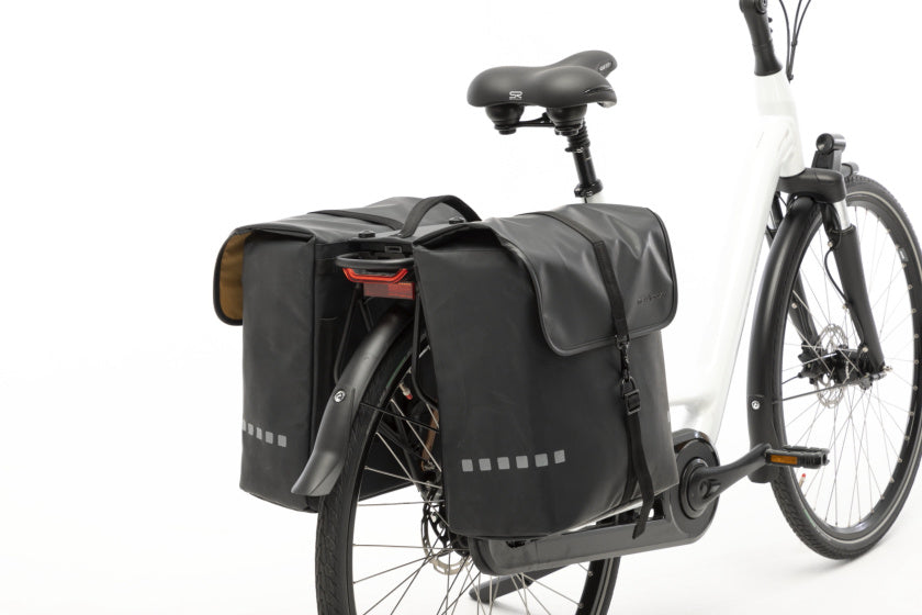 New Looxs Odense 224.501mik zwarte dubbele fietstas