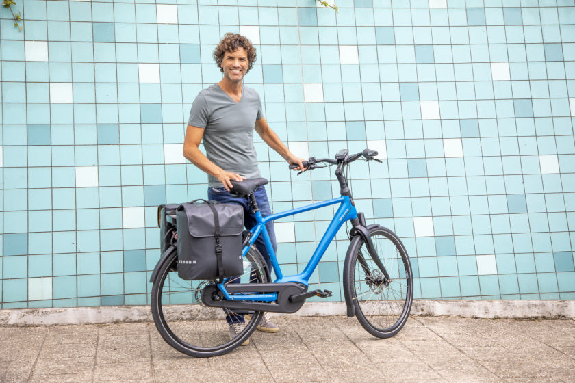 New Looxs Odense 224.501mik zwarte dubbele fietstas