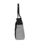 Bike carbon waterafstotende shopper fietstas 21l grijs