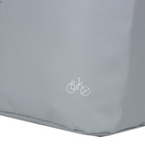 Bike carbon waterafstotende shopper fietstas 21l grijs