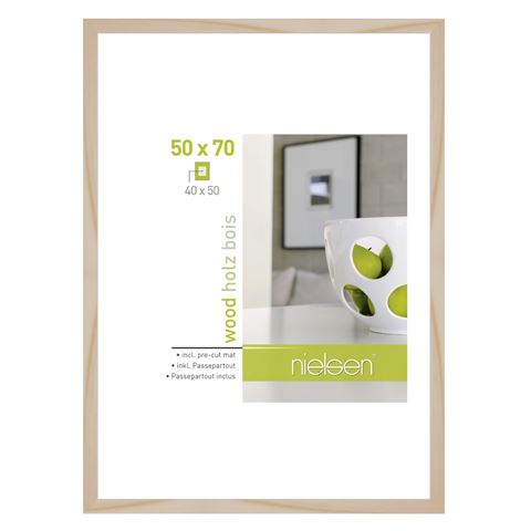 Nielsen design nielsen fotolijst 8988033 apollon naturel 50x70 40x50 cm