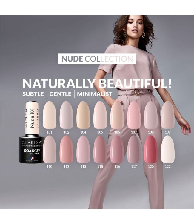 Claresa uv led gellak 5ml nude 110