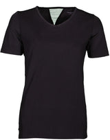 Papillon fitness shirt s sl v-neck dames zwart maat s