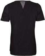 Papillon fitness shirt s sl v-neck dames zwart maat s