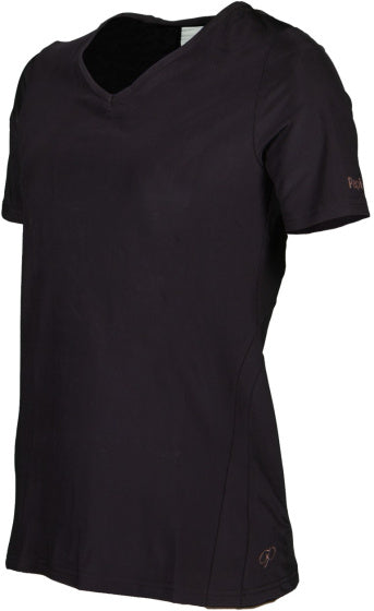 Papillon Fitness shirt s sl v-neck dames zwart maat XXL
