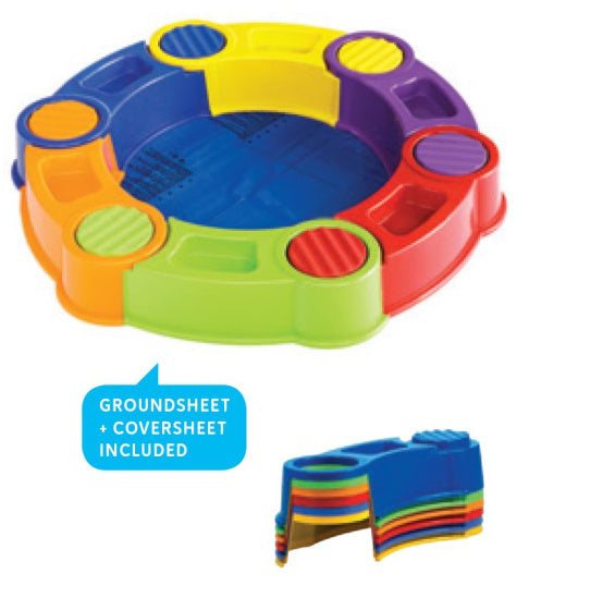 Paradiso toys Colombus Zandbak met Watercompartimenten 141 cm