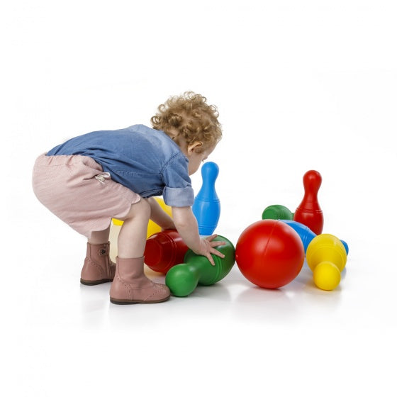 Paradiso toys Kegelspel 10-delig 31 cm multicolor
