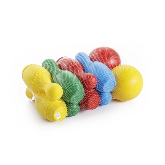 Paradiso toys Kegelspel 10-delig 31 cm multicolor