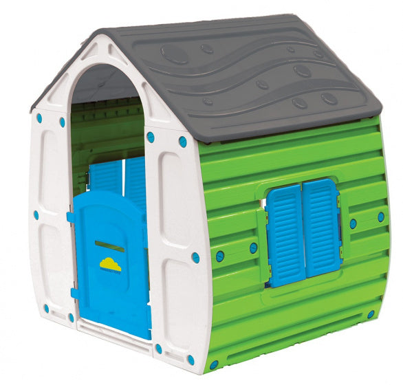 Paradiso toys Speelhuis Summer 102 x 90 cm groen grijs blauw