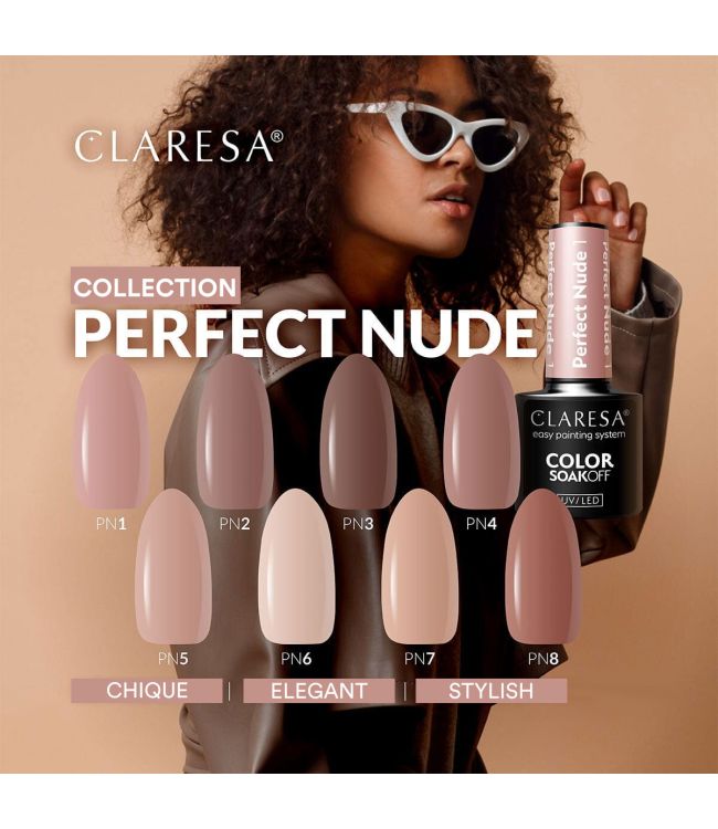 Claresa uv led gellak 5ml perfect nude 8