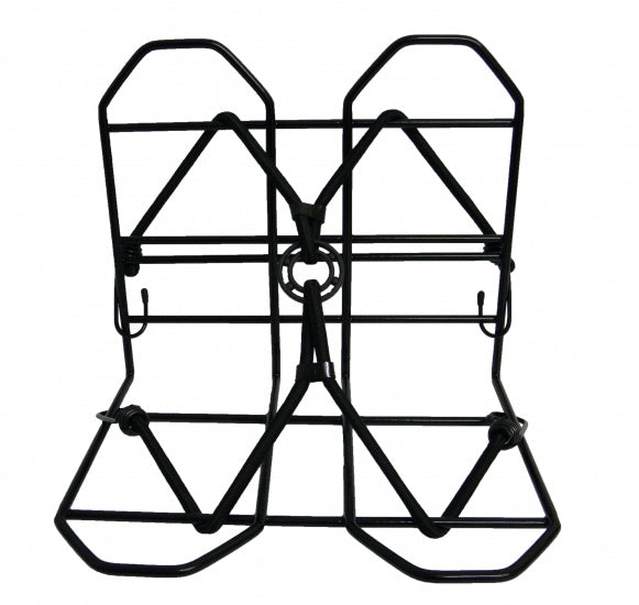 bagagerekje 28 x 25 cm zwart met spin