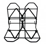 bagagerekje 28 x 25 cm zwart met spin