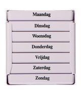 Jvdl pillendoos week 4 vakken per dag wit