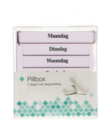 Jvdl pillendoos week 4 vakken per dag wit