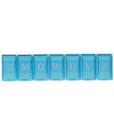 Jvdl pillendoos week 7 vakken blauw