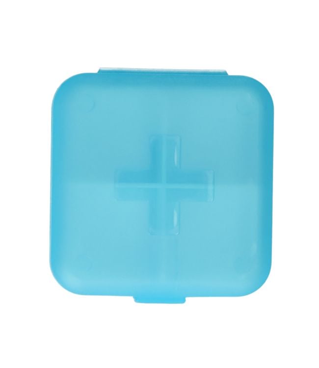 Jvdl pillendoos plus 4 vakken blauw