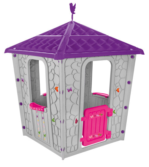 Pilsan Stone Speelhuisje 114 x 114 x 151 cm Paars Roze