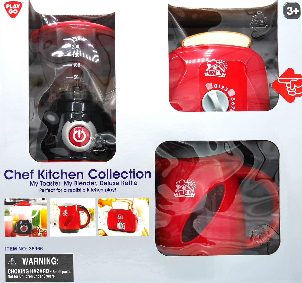 Playgo - chef kitchen collection met toaster blender en waterkoker
