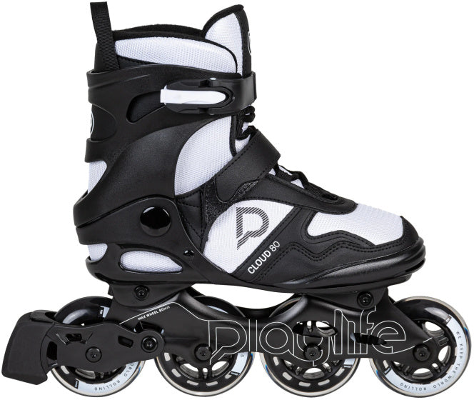 Playlife Cloud Fitness inline skates 82A zwart wit maat 44