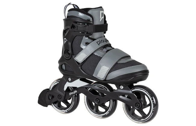 Playlife GT 110 Fitness Inlineskates Zwart grijs maat 45