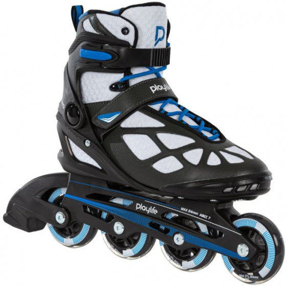 Playlife Inline skates Black 80 softboot 82A zwart maat 40