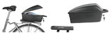Topkoffer Polisport Luxe met quick release bagagedragerbevestiging - zwart