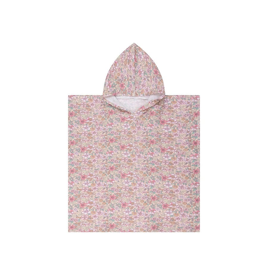 Blossom | meerkleurige hydrofiele strandponcho 50 x 50 cm